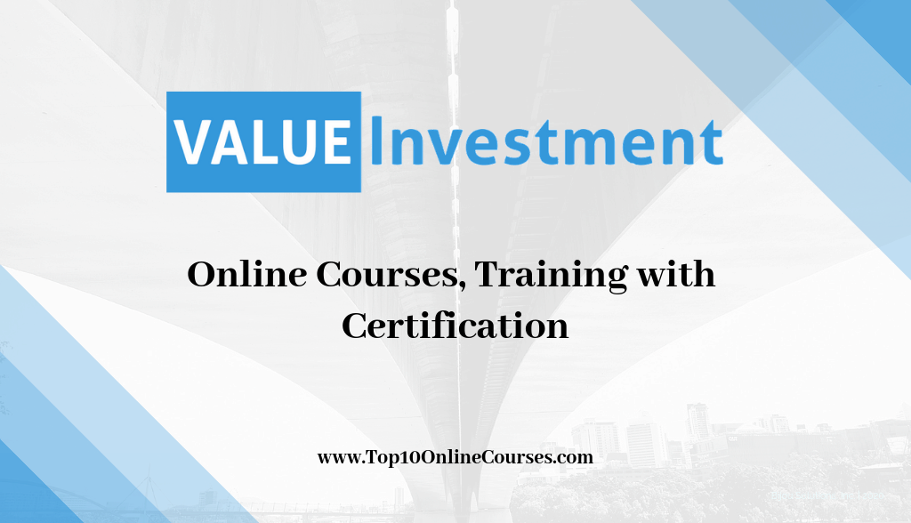 Value Investing Online Courses, Training with Certification