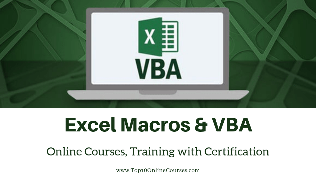 Excel Macros & VBA Online Courses, Training with Certification