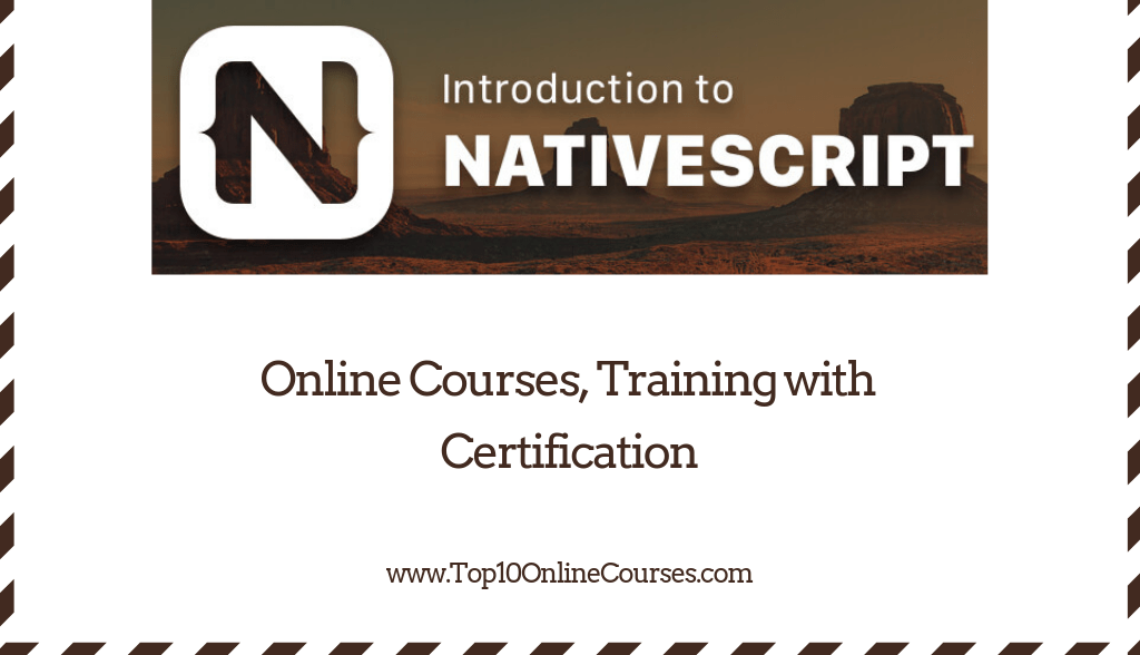 Nativescript Online Courses, Training with Certification
